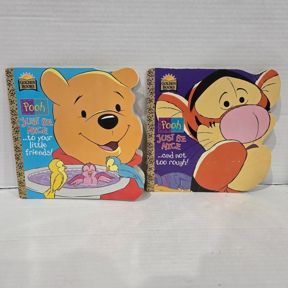 Disney Winnie the Pooh Golden Super Shape Books Pooh and Tigger